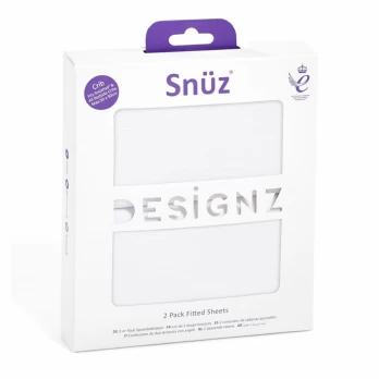 SnuzBedding paklodė su guma, 2 vnt.,, white, BD028BL