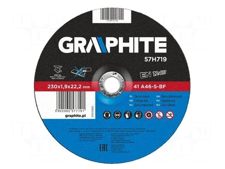 Cutting wheel | Ø: 230mm | Øhole: 22.2mm | Disc thick: 1.9mm