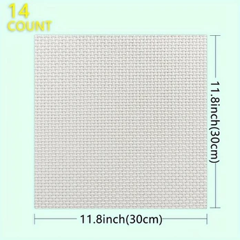 Siuvinėjimo drobė Aida, Light Blue 14CT30*30cm