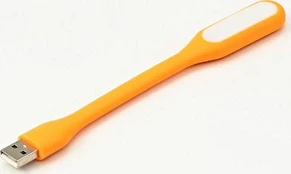 Lampka dla notebooka, gumowe, oranžinė, USB