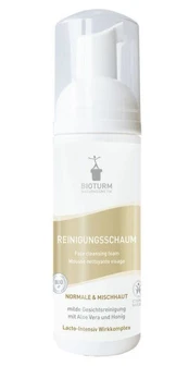 Drėkinamasis veido prausiklis/putos Bioturm 150 ml