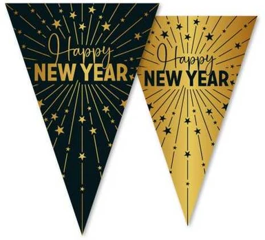 Globos Europe Bv Happy New Year vimpelguirlande
