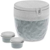 Breakfast, container for salad and dressing BENTOBOX L, 3 items, KOZIOL kaina