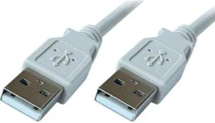 Kabelis USB PremiumCord USB-A - USB-A 2 m Pilka (ku2aa2)