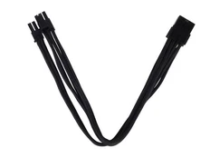SilverStone PCIe 8-pin - PCIe 8-pin, 0.25m, Juodas (SSTPP07PCIB) kaina