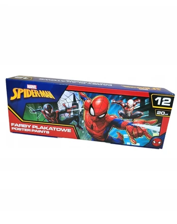 St. Majewski Plakatų dažai Spiderman 12 spalvų