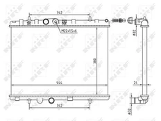 Variklio radiatorius NRF NRF 58226A