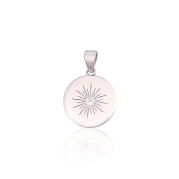 Diamond Sky Jewelry Sidabrinis pakabukas su cirkoniais „Starburst“