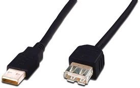 Laidas Assmann, USB 2.0 A male, 3 m kaina