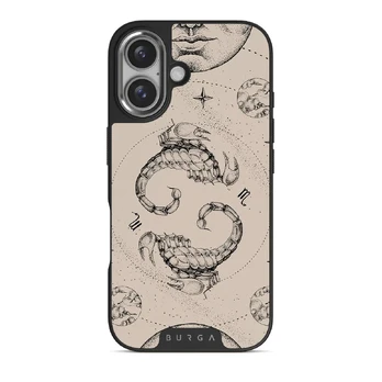 Scorpio - iPhone 16 Plus Case, Elite Dark (MagSafe) / Silver / Nude