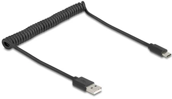 Kabelis USB Delock USB-A - USB-C 0.75 m Juodas (90368)