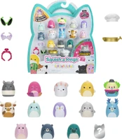 SQUISHMALLOWS SQUISH-A-LONGS Herojai, 14 vnt., 2,5 cm kaina