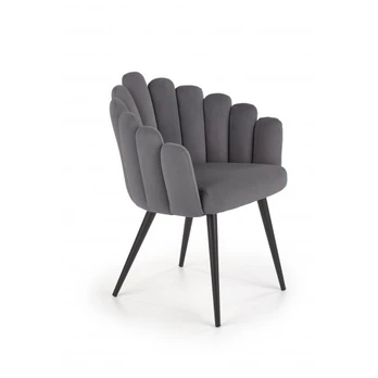 Fotelis K410, pilkas, 62 cm x 62 cm x 85 cm