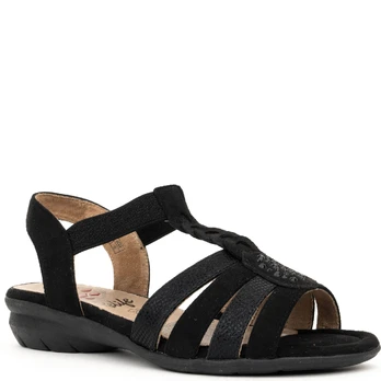 Basutės moterims, Juoda, Sandals