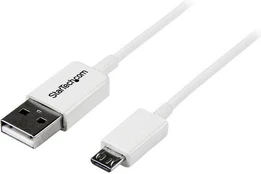 StarTech 2M Baltas USB Į MICRO USB CBL/. kaina