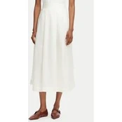 Marella Trapecijos formos sijonas Gettito 2613101042 Balta Regular Fit