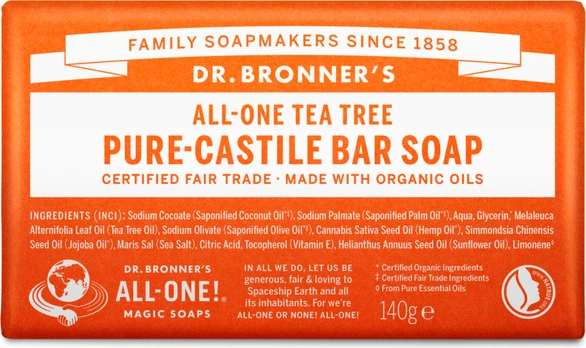 Dr. Bronner’s Dr. Bronner's - Bar Soap Tea Tree 140 g