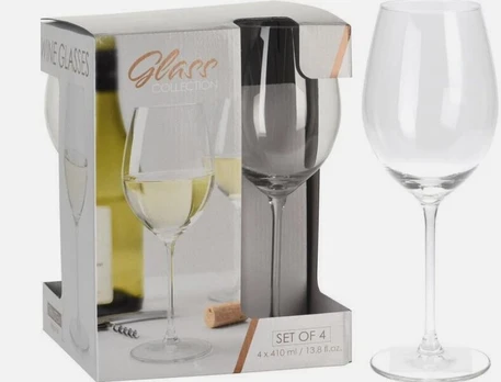 Vyno taurių rinkinys, 410 ml, 4 vnt.