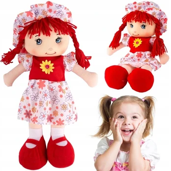 Minkštas žaislas Skudurinė lėlė Peppi, 42 cm