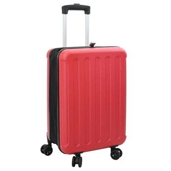 sulankstomas kietas lagaminas 20"" raudonas 34x23x55,5 cm ABS