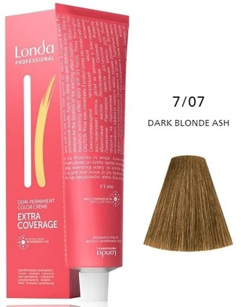 Plaukų dažai Kadus Professional Extra Coverage, Dark Ash Blonde, 7/07, 0.06 l