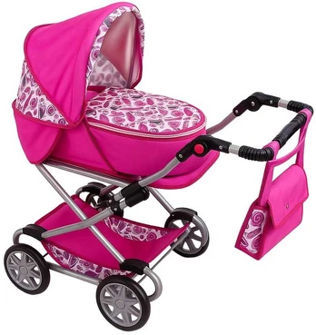 Stroller for Dolls 2in1 New Baby pink