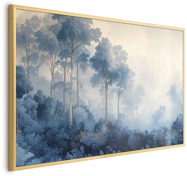 Artgeist Plakatas - Forest in Misty Mėlyna Shades