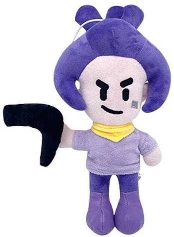 Pliušinis žaislas HappyJoe Brawl Stars Shelly, violetinis, 27 cm