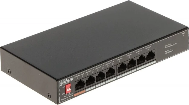Dahua SF1008LP 8x 100Mbps Unmanaged Switch with PoE