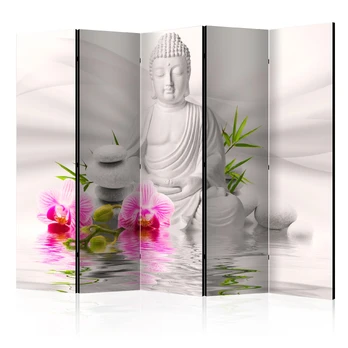 Artgeist Pertvara - Buddha and Orchids II [Room Dividers]