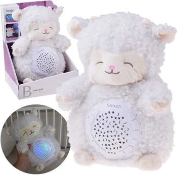 Soft SHEEP Star Projektorius - 20 different lullabies + sounds ZA5750
