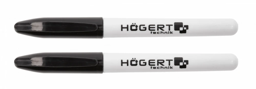 Hogert Technik Žymekliai, permanentiniai, juodi, 2 vnt.