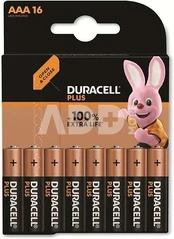 1x16 Duracell Plus Micro MN2400 AAA LR03 1,5V kaina