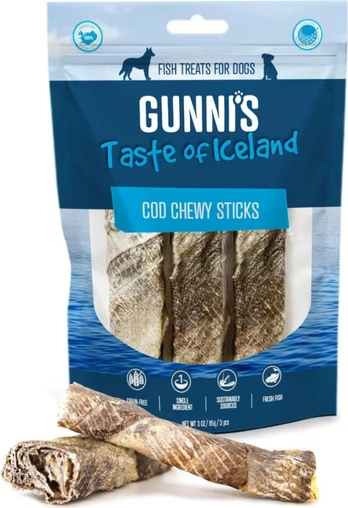 Gunnis - Cod Chew Sticks - 90g 3 pcs