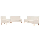 Sofa Sofos komplektas, 3vnt., audinys, kreminė balta kaina