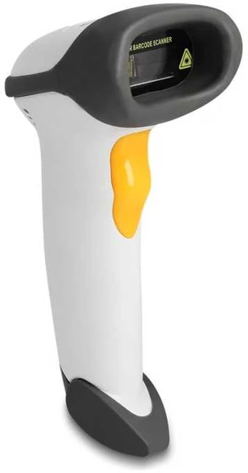 Delock USB Barcode Scanner 1D mit Anschlusskabel und Halterung - lazerinis