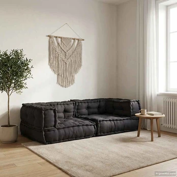 Modular Puffe Antracito 140x70x36 audinys