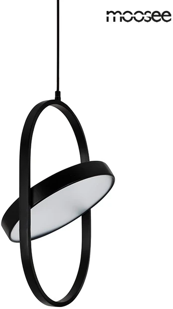 9W LED pakabinamas šviestuvas SPINNER 19, juodas, 3000K