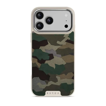 Tropical Green Camo - iPhone 17 Pro Max Case, Elite Light (MagSafe) / Silver