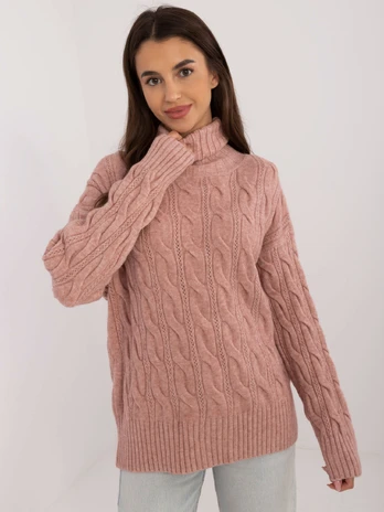 Megztinis-AT-SW-23445.00-tamsiai rožinis