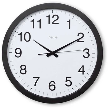 Hama Laikrodis ścienny 40cm Aruba Juodas