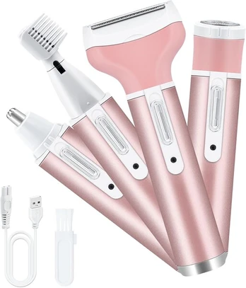 Epiliatorius, 4-in-1, įkraunamas per USB