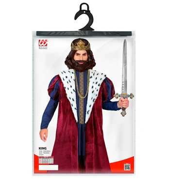 „KING“ (striukė, berankovis paltas, karoliai, karūna)