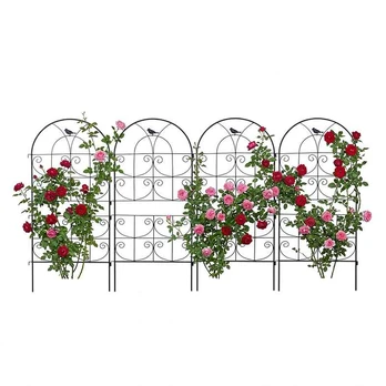 Relaxdays Trellis Juodas Plienas