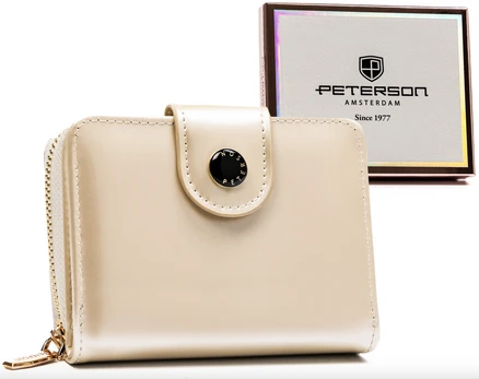 Leatherette wallet RFID PETERSON PTN 014-LAK