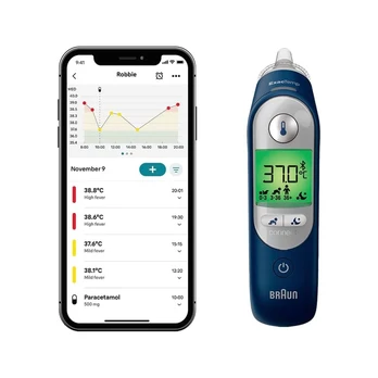 Braun ThermoScan 7+ Connect infraraudonųjų spindulių ausies termometras