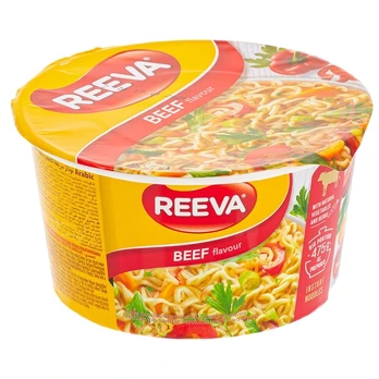 Makaronai jautienos skonio REEVA, 75 g