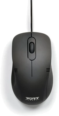 Kompiuterio pelė Port Connect Optical USB Mouse PRO, juoda