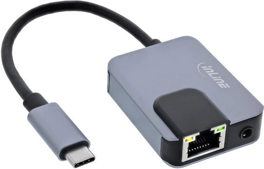 InLine® USB-C 3-in-1 adapteris, Gigabit, garso, PD 3.0