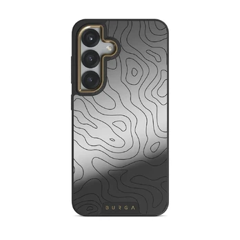 Wild Terrain - Minimalist Samsung Galaxy S25 Plus Case, Elite Mirror (Magnetic) / Gold